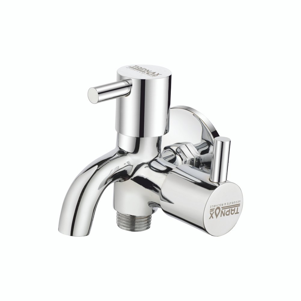 T-0005 -  2 In 1 Bib Cock With Flange