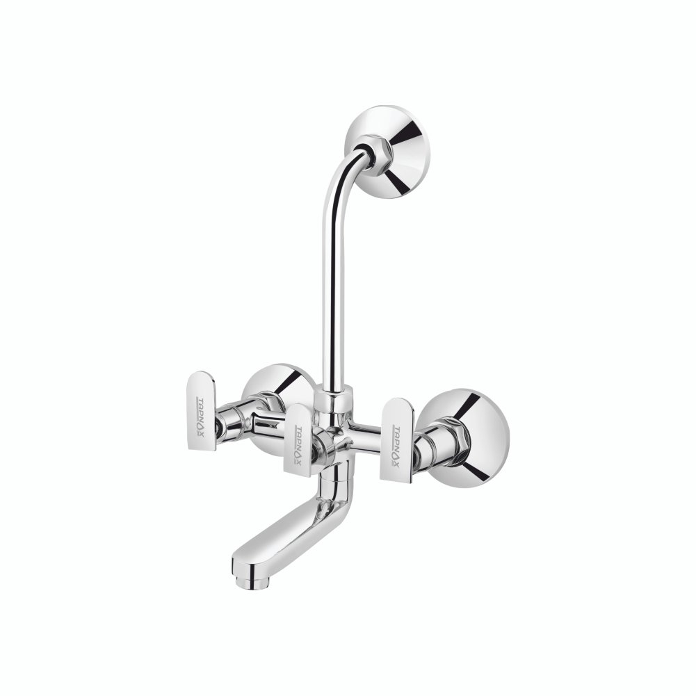 T-2009 - Wall Mixer 2 In 1 With Bend For Overhead Shower