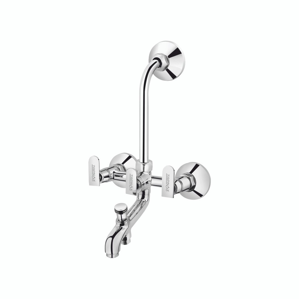 T-2010 - Wall Mixer 3 In 1 With Bend For Overhead Shower