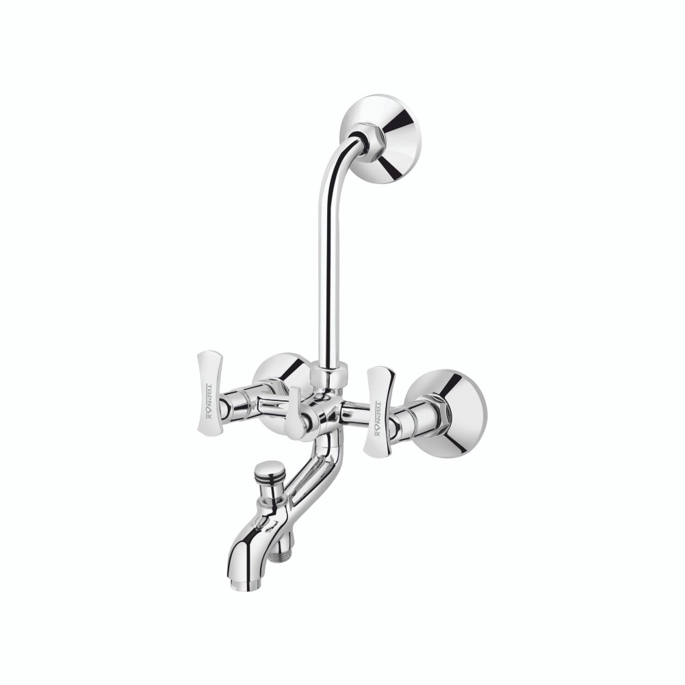 T-3010 - Wall Mixer 3 In 1 With Bend For Overhead Shower