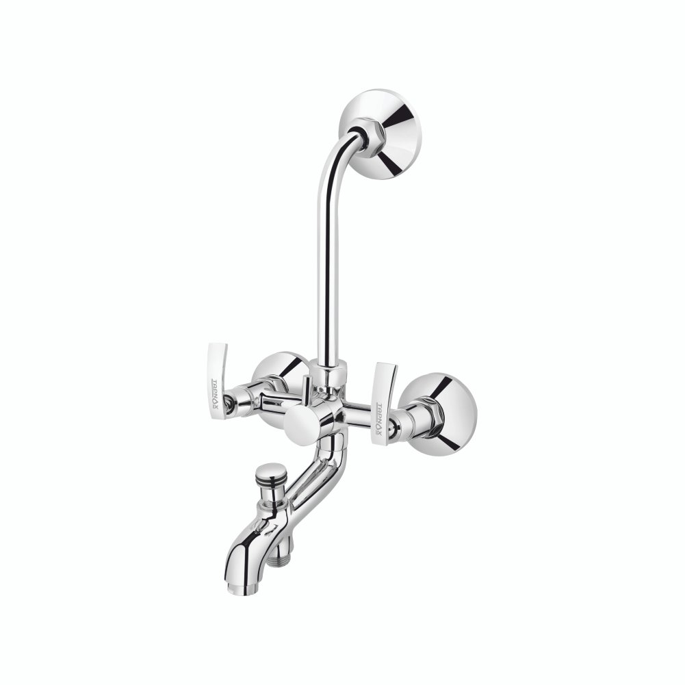 T-4010- Wall Mixer 3 In 1 With Bend For Overhead Shower