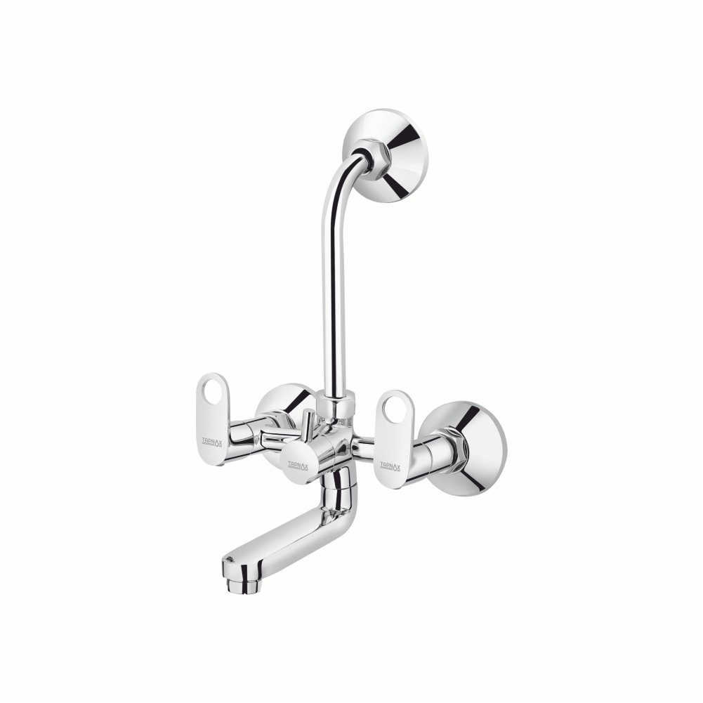 T-6009 -  Wall Mixer 2 In 1 With Bend For Overhead Shower