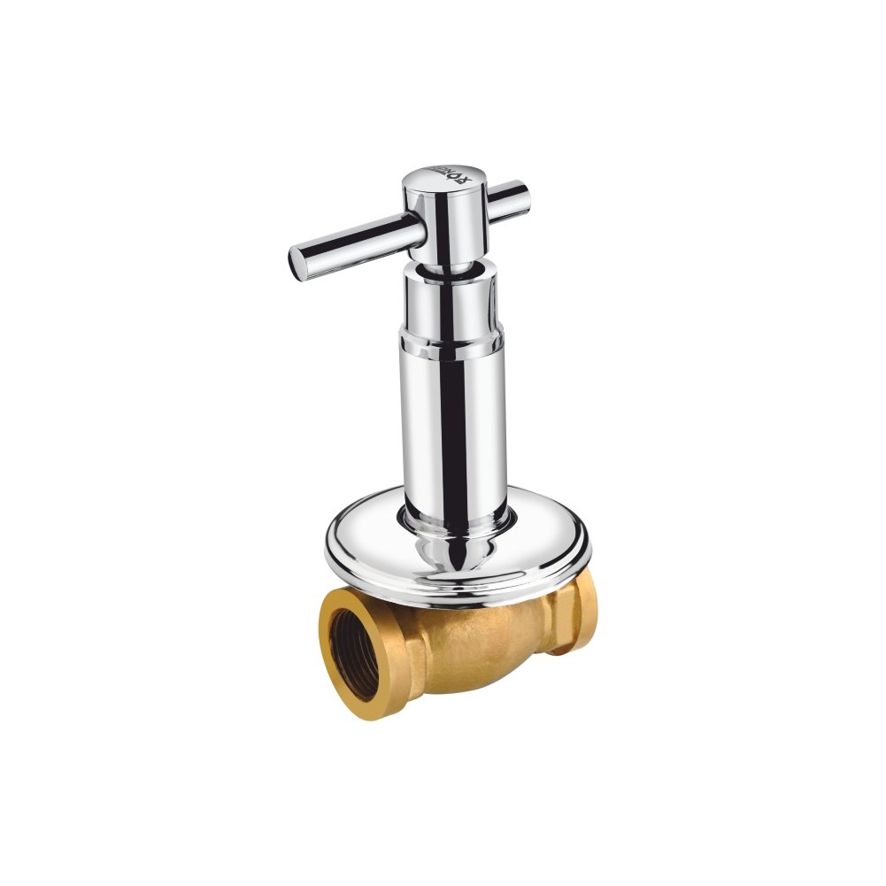 T-7013 - Concealed Stop Cock-15mm With Flange