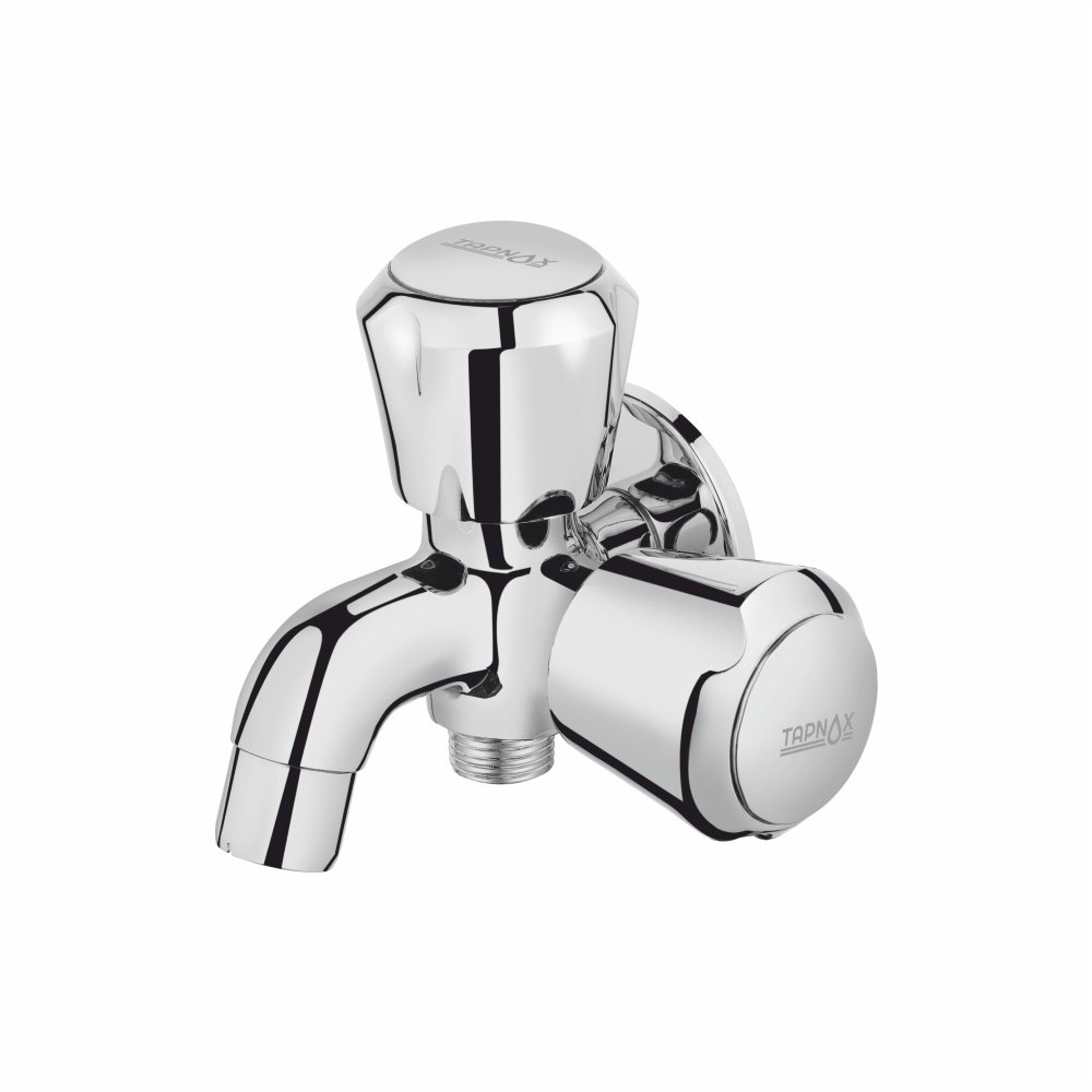 T-8005 -  2 In 1 Bib Cock With Flange