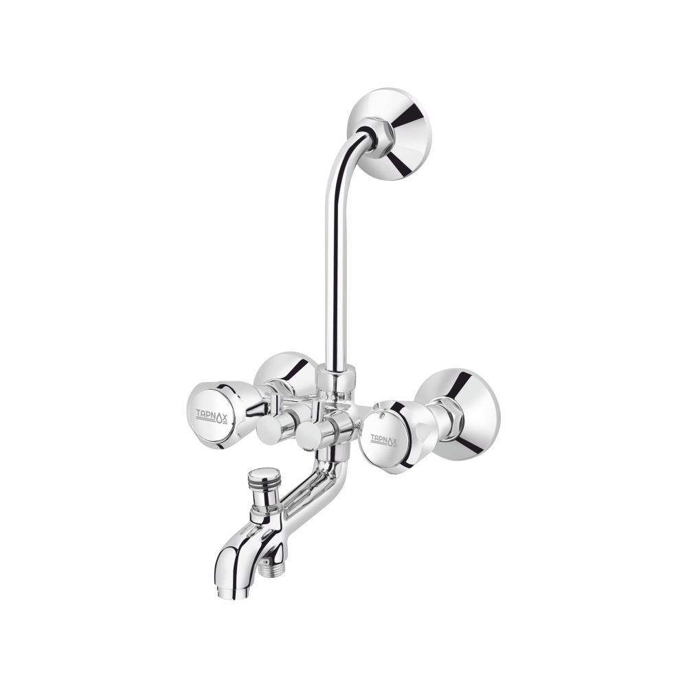 T-8010 - Wall Mixer 3 In 1 With Bend For Overhead Shower