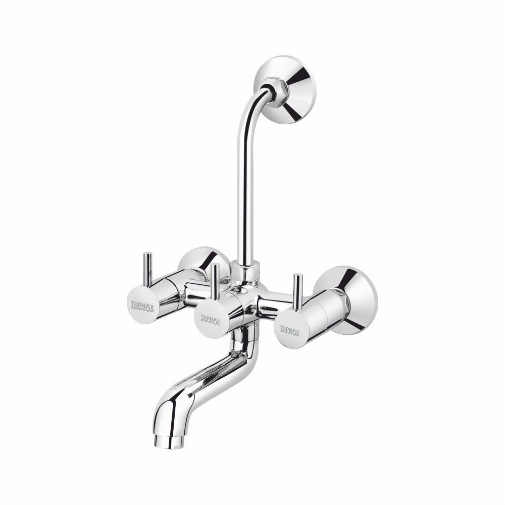 T-9009 - Wall Mixer 2 In 1 With Bend For Overhead Shower