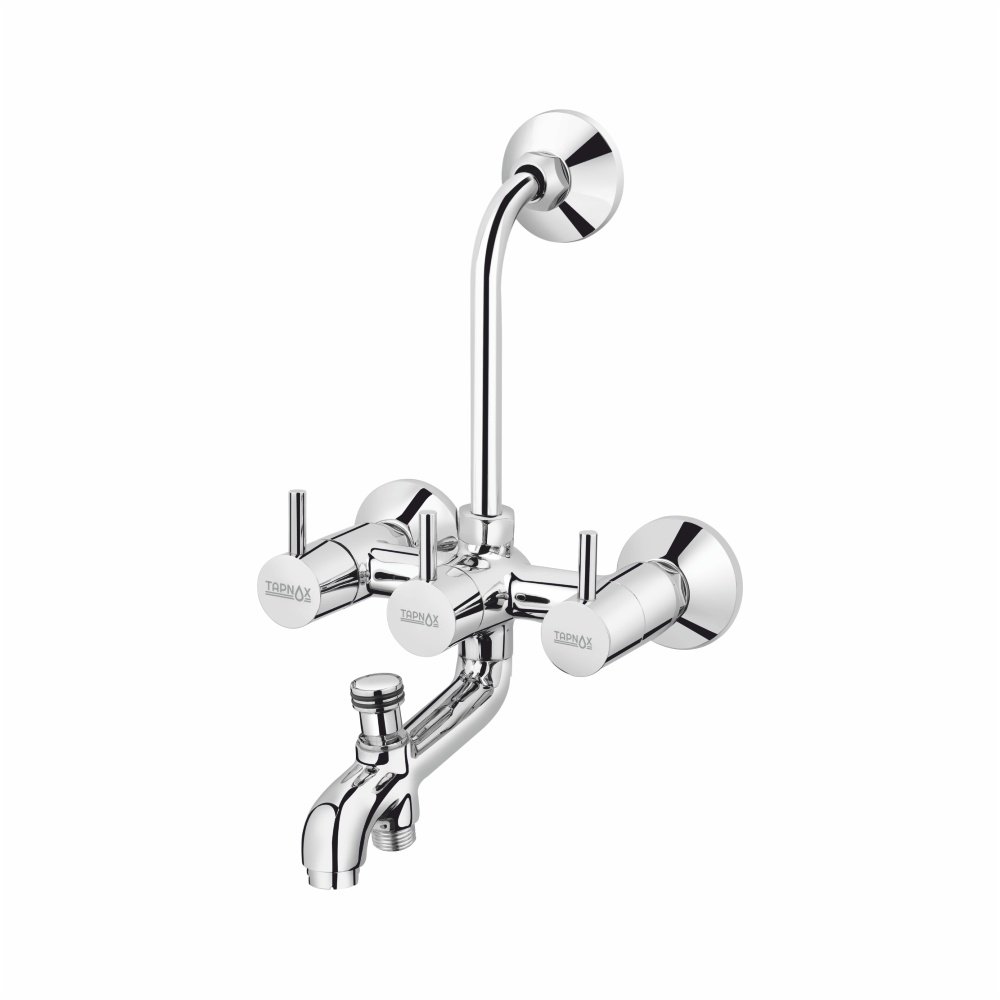 T-9010 - Wall Mixer 3 In 1 With Bend For Overhead Shower
